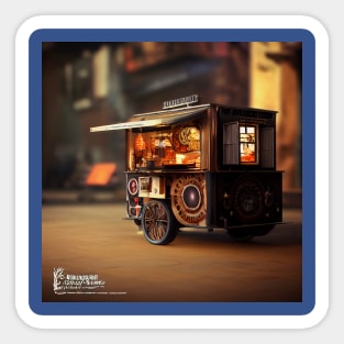 Steampunk Tokyo Ramen Cart Sticker